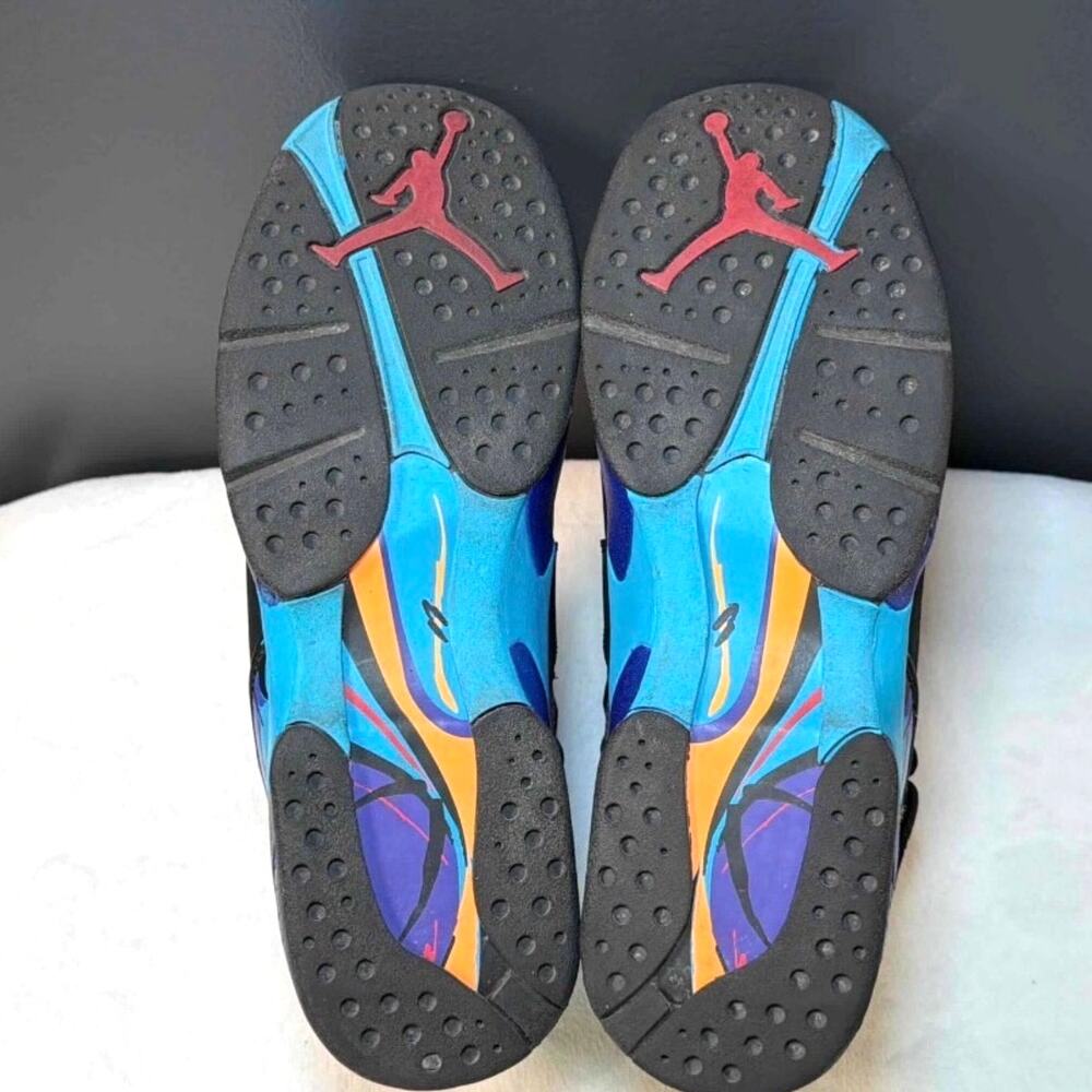 Air Jordan 8 Retro BG “Aqua” (2015) – 305368-025 | 7Y - Picture 9 of 11
